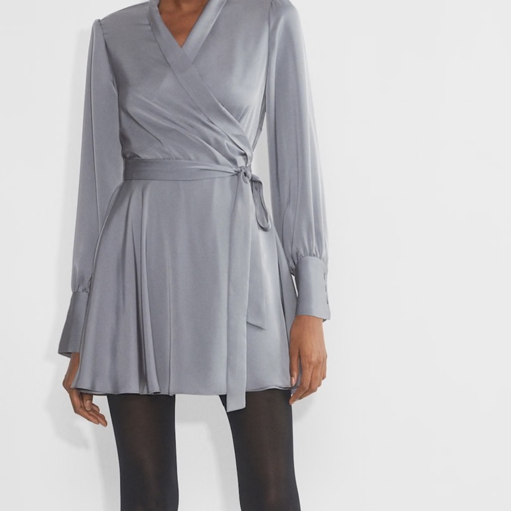 Aritizia Elegant Silver Women's Dress